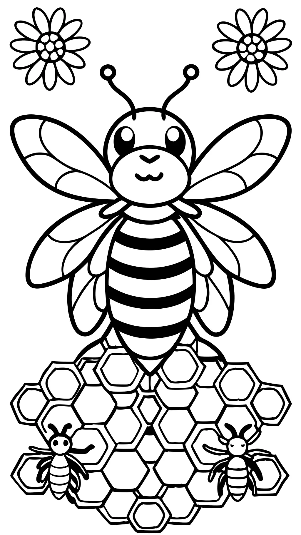 coloriages imprimables des abeilles